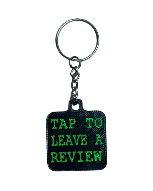 Tap for Leave Reviews Keychain